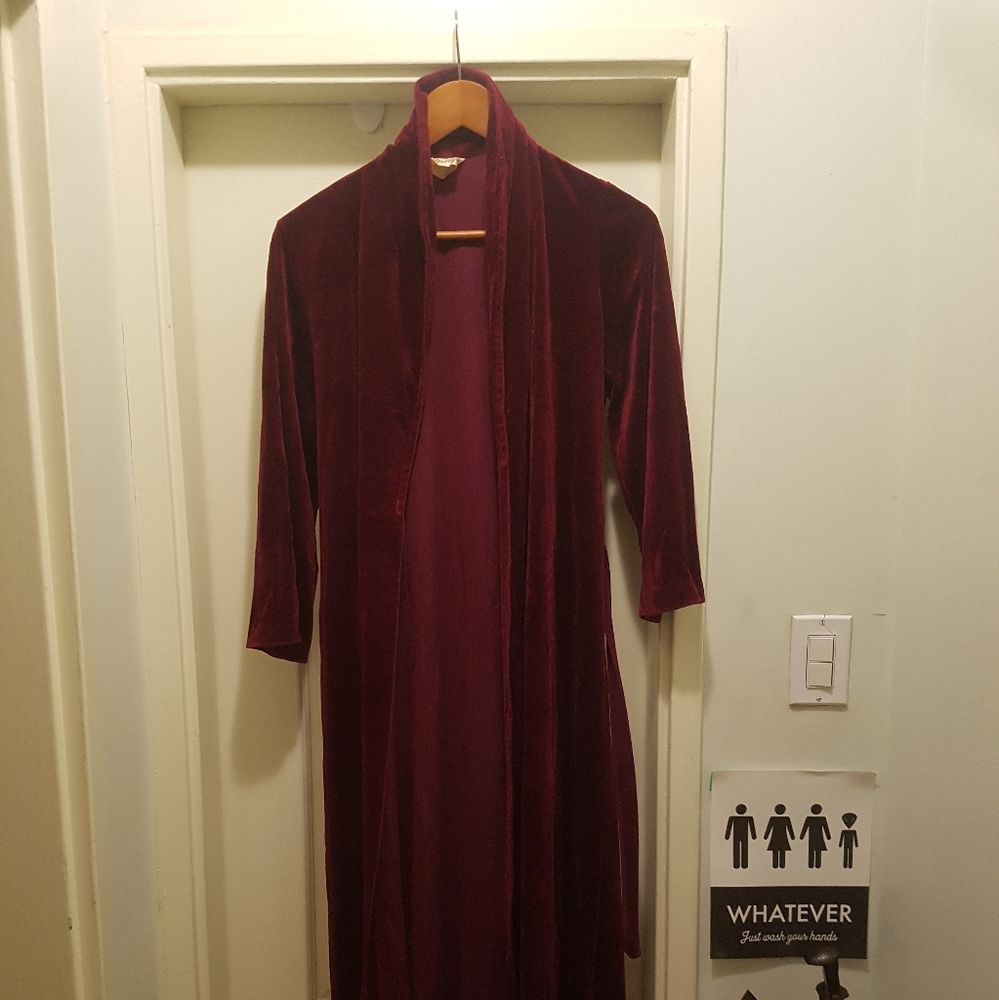 Red Velour Robe
